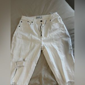 Abercrombie White High Rise Jeans